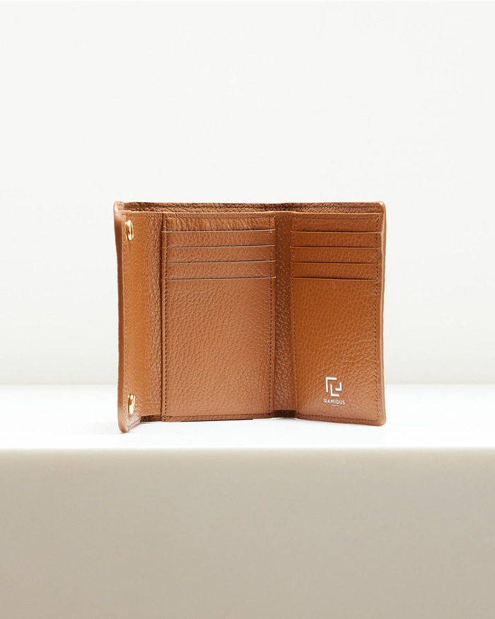 LEATHER TRIFOLD WALLET 詳細画像 BROWN 3