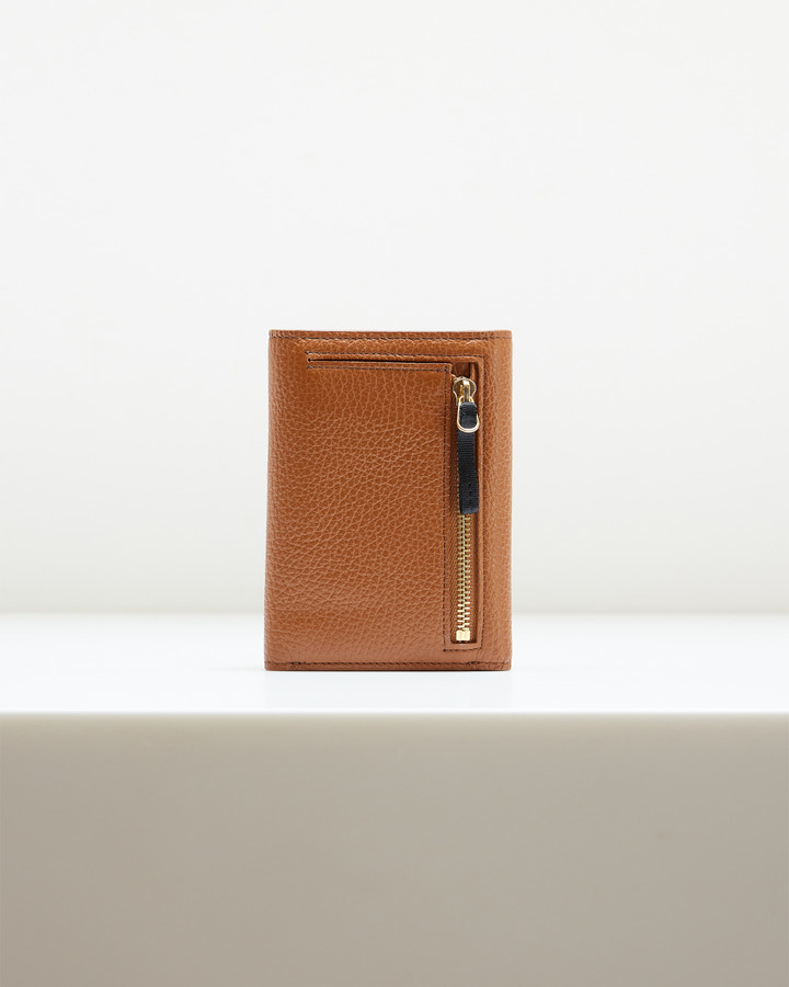 LEATHER TRIFOLD WALLET 詳細画像 BROWN 2