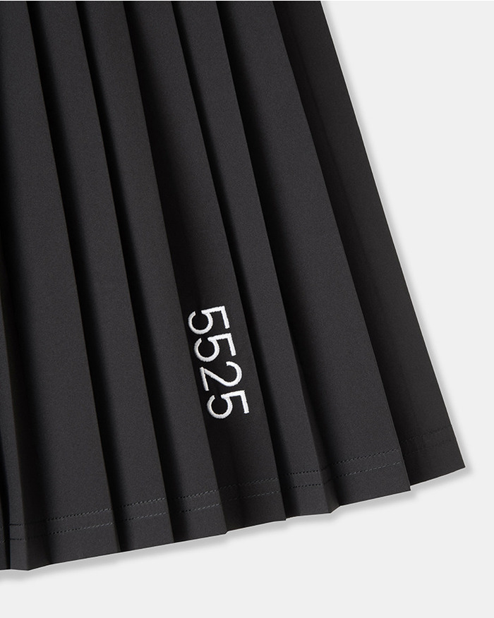 【5525 × MAICHI】STRETCH PLEATS SKIRT 詳細画像 BLACK 2
