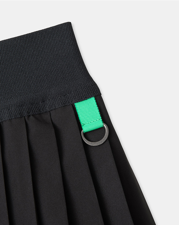 【5525 × MAICHI】STRETCH PLEATS SKIRT 詳細画像 BLACK 3