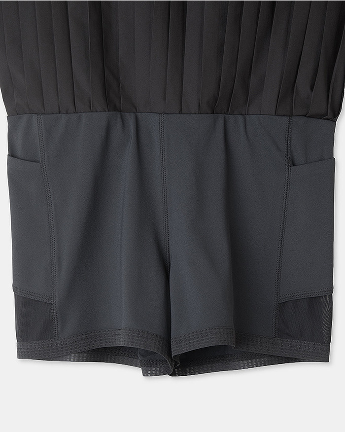 【5525 × MAICHI】STRETCH PLEATS SKIRT 詳細画像 BLACK 5