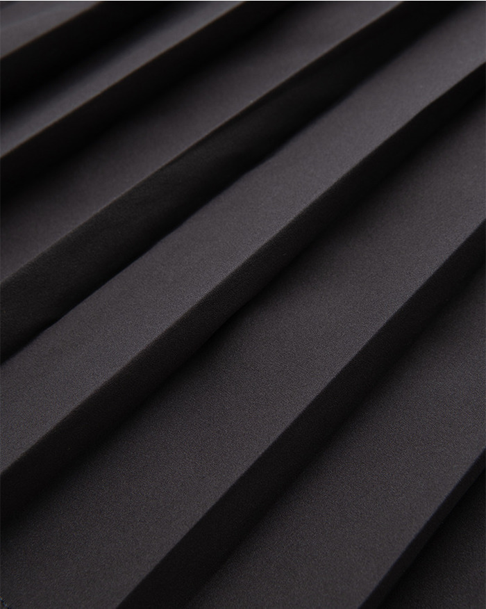 【5525 × MAICHI】STRETCH PLEATS SKIRT 詳細画像 BLACK 8