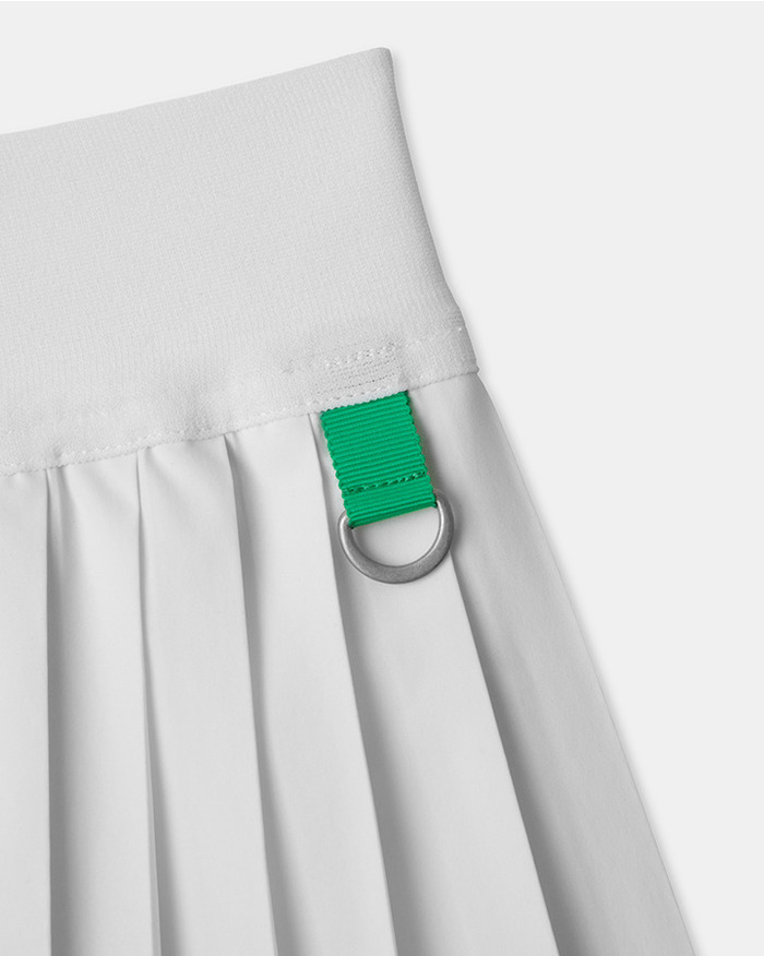 【5525 × MAICHI】STRETCH PLEATS SKIRT 詳細画像 WHITE 4