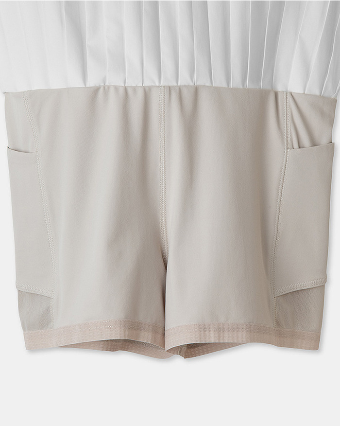 【5525 × MAICHI】STRETCH PLEATS SKIRT 詳細画像 WHITE 5