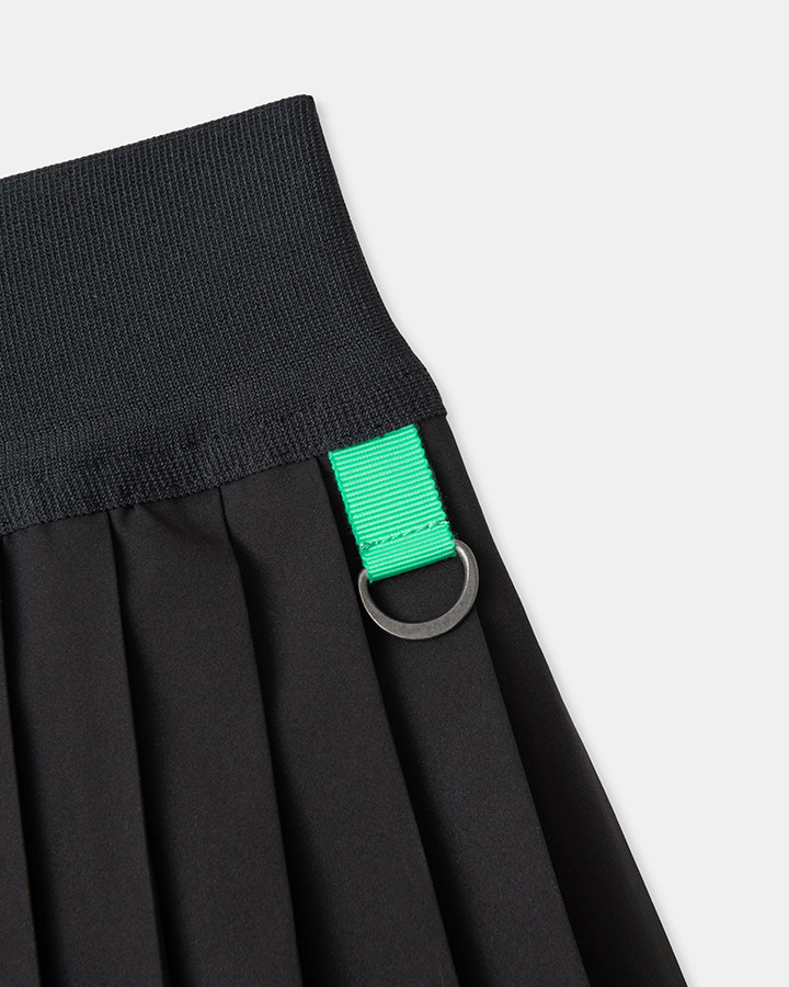 【5525 × MAICHI】STRETCH PLEATS SKIRT 詳細画像 BLACK 3