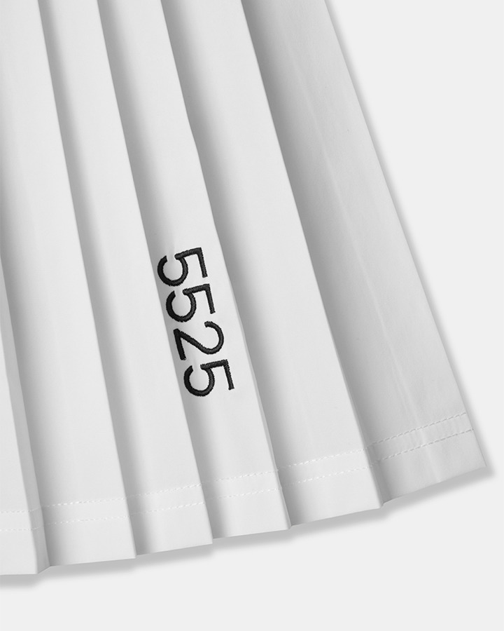 【5525 × MAICHI】STRETCH PLEATS SKIRT 詳細画像 WHITE 2