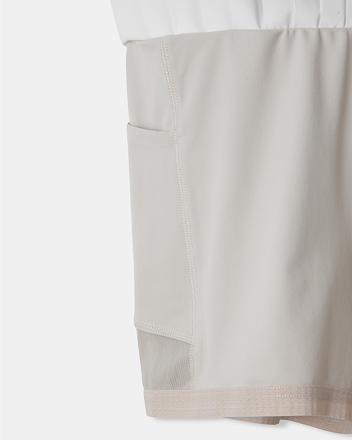 【5525 × MAICHI】STRETCH PLEATS SKIRT 詳細画像 WHITE 7