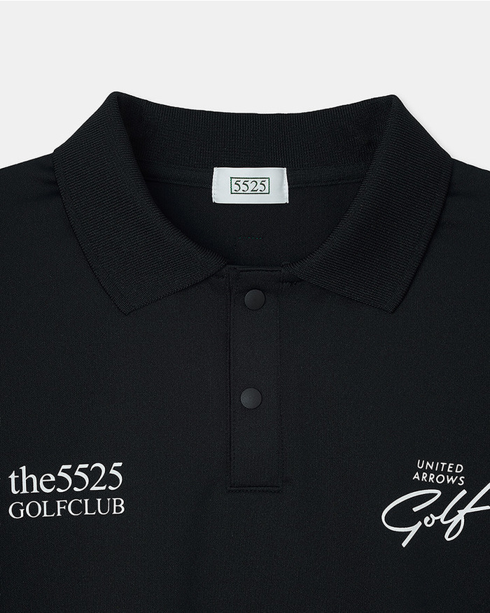 【5525 × UNITED ARROWS GOLF】5525 S/S PL 詳細画像 BLACK 2