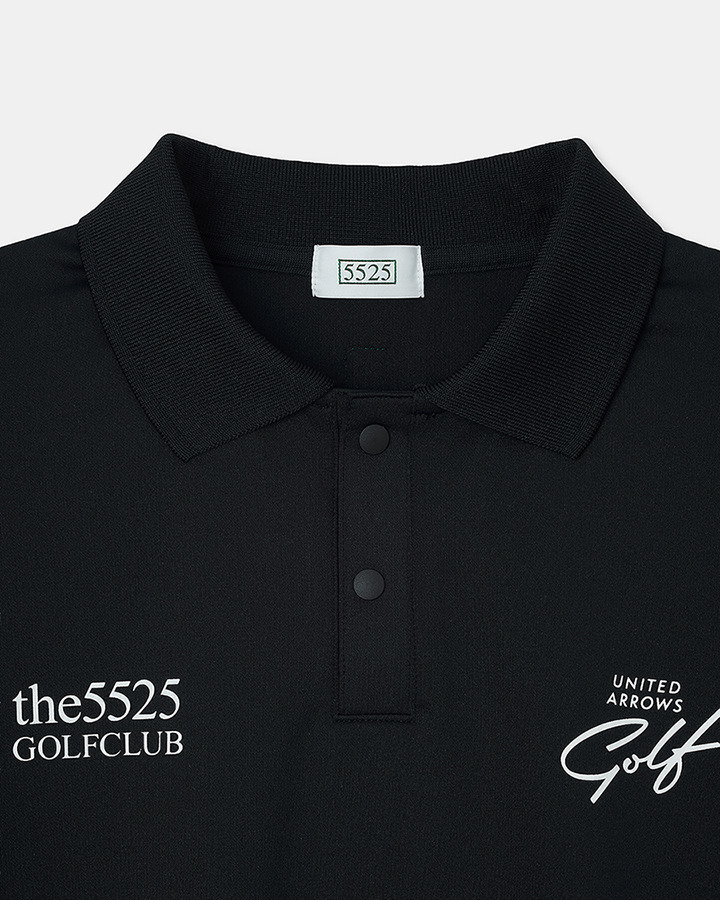 【5525 × UNITED ARROWS GOLF】5525 S/S PL 詳細画像 BLACK 2