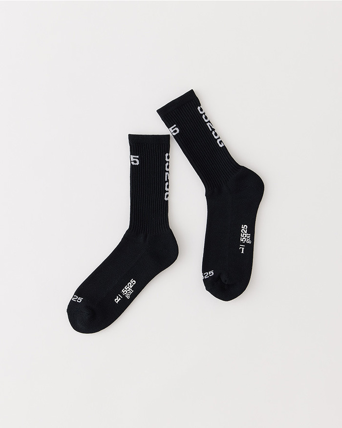 RIB CREW GOLF SOCKS 詳細画像 BLACK 1