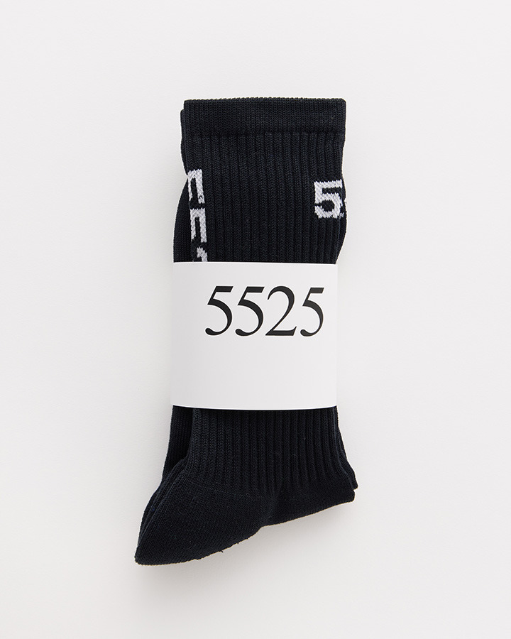 RIB CREW GOLF SOCKS 詳細画像 BLACK 2