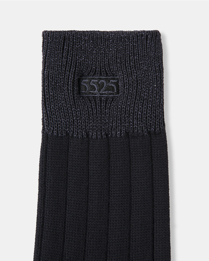 【WOMEN'S】5525 LOGO SOCKS 詳細画像 BLACK 2