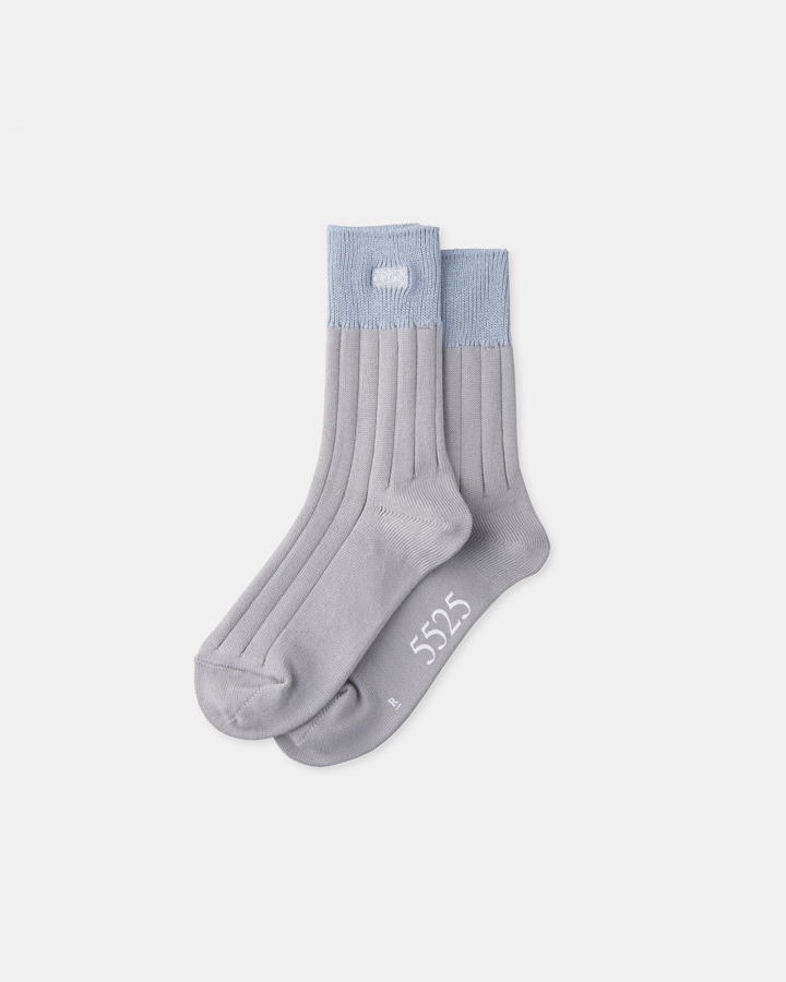 【WOMEN'S】5525 LOGO SOCKS 詳細画像 GRAY 1