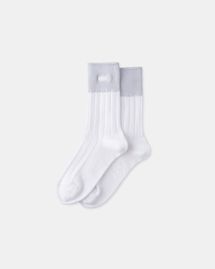 【WOMEN'S】5525 LOGO SOCKS 詳細画像 WHITE 1