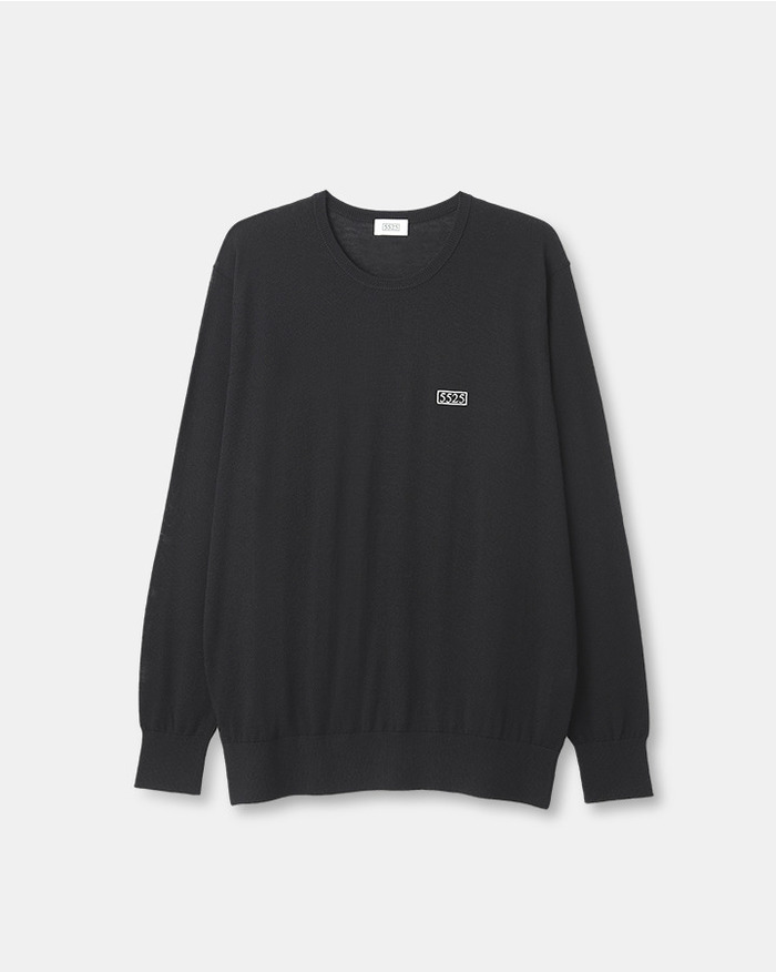 5525 CREW NECK H/G SWEATER 詳細画像 BLACK 1