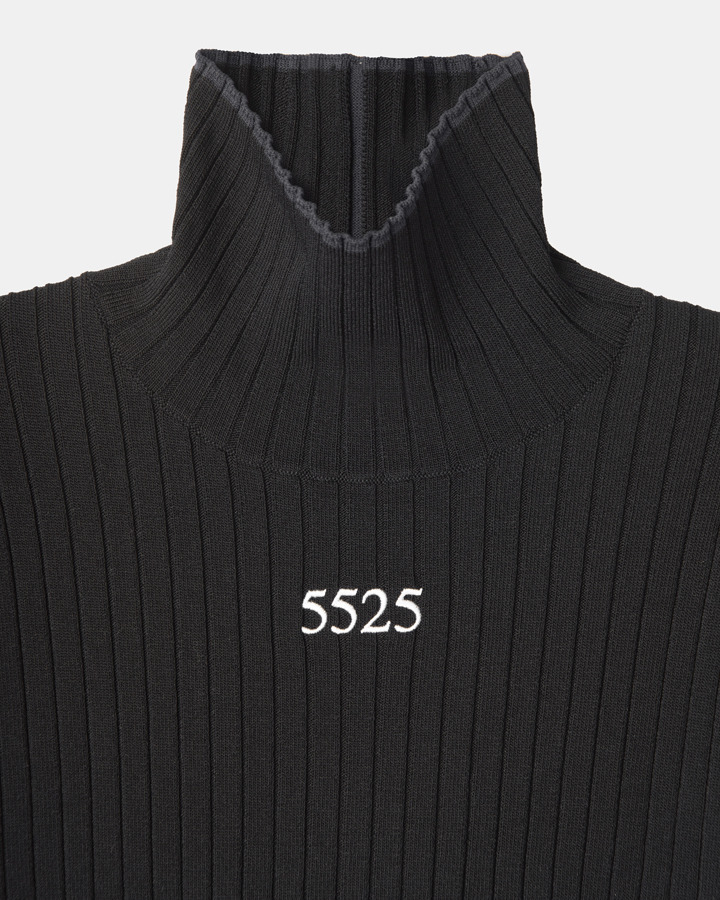 【WOMEN'S】5525W RIB TURTLE SWEATER 詳細画像 BLACK 2